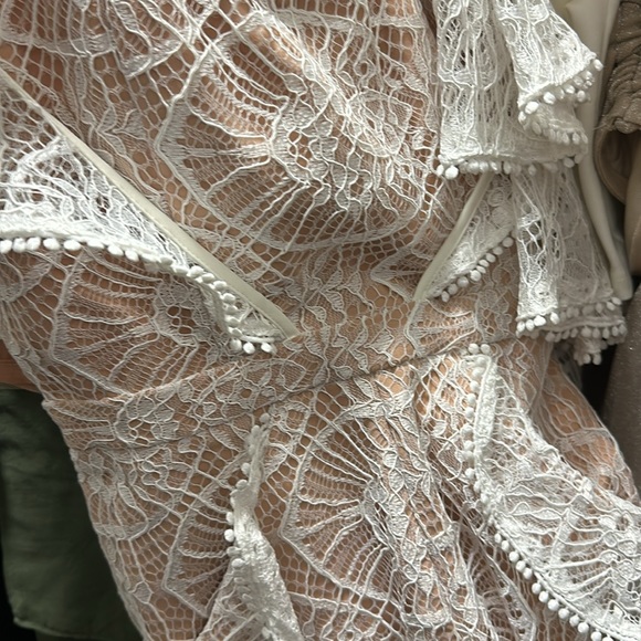 Seven Wonder White Lace Vici Jumpsuit US 4 - Picture 6 of 6